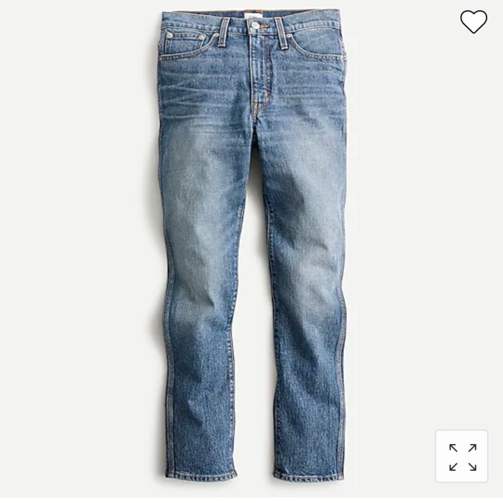 J Crew 10” Slim Straight Jean gallop wash